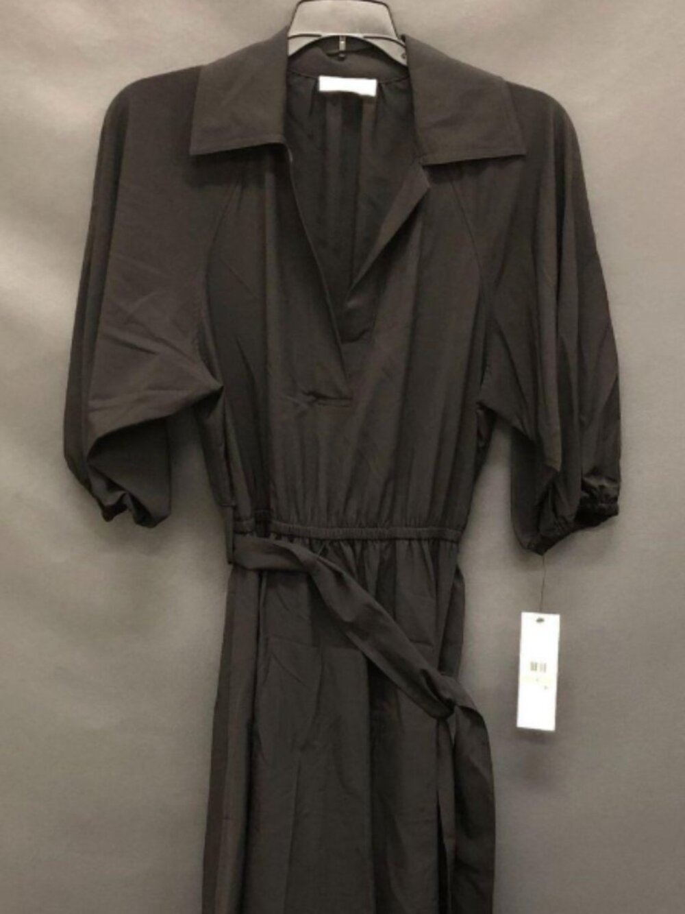 NWT Calvin Klein Black Collared Elbow Sleeve Women's Dress - Size 2